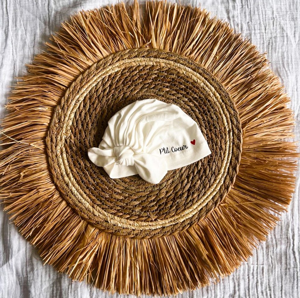 Bonnet Fille avec nœud